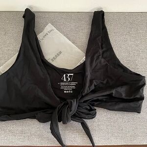 437swim The Kenzie Top, Black, Size L
